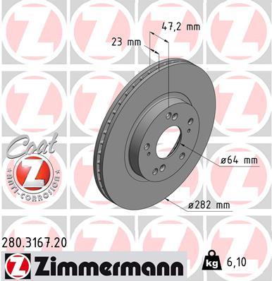 ZIMMERMANN 280.3167.20 EAN: 4250238765028.