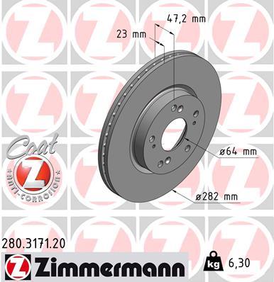 ZIMMERMANN 280.3171.20 EAN: 4250238762133.