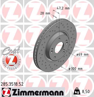 ZIMMERMANN 285.3518.52 EAN: 4250238758891.