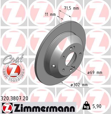 ZIMMERMANN 320.3807.20 EAN: 4250238754619.