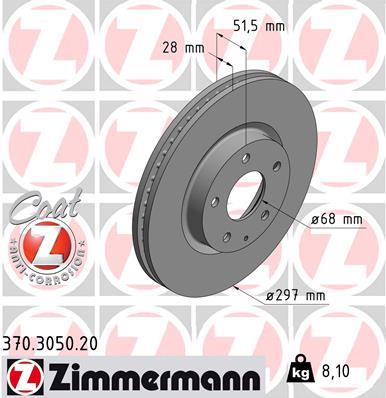ZIMMERMANN 370.3050.20 EAN: 4250238760344.