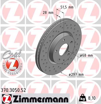 ZIMMERMANN 370.3050.52 EAN: 4250238763734.