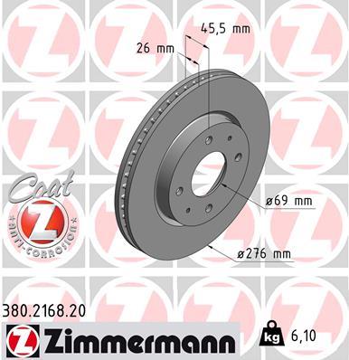 ZIMMERMANN 380.2168.20 EAN: 4250238756477.