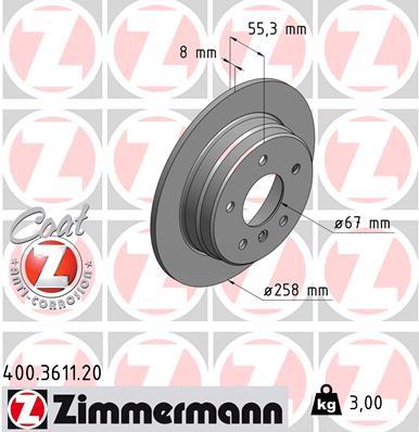 ZIMMERMANN 400.3611.20 EAN: 4250238764113.