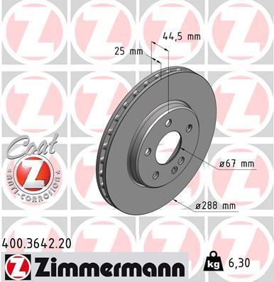 ZIMMERMANN 400.3642.20 EAN: 4250238719250.