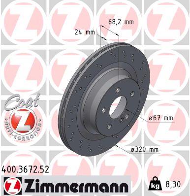 ZIMMERMANN 400.3672.52 EAN: 4250238768173.