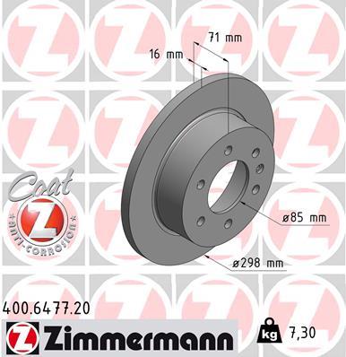ZIMMERMANN 400.6477.20 EAN: 4250238757900.