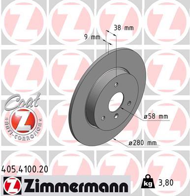 ZIMMERMANN 405.4100.20 EAN: 4250238745082.
