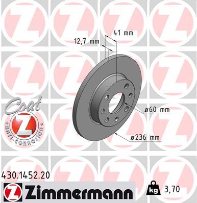 ZIMMERMANN 430.1452.20 EAN: 4250238762201.