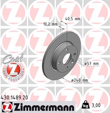 ZIMMERMANN 430.1489.20 EAN: 4250238759997.