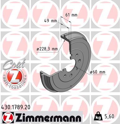 ZIMMERMANN 430.1789.20 EAN: 4250238767640.