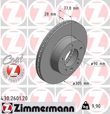 ZIMMERMANN 430.2601.20 EAN: 4250238764427.