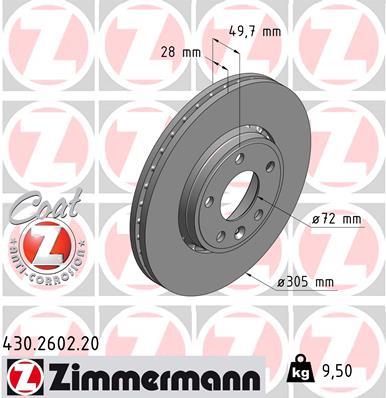 ZIMMERMANN 430.2602.20 EAN: 4250238762867.