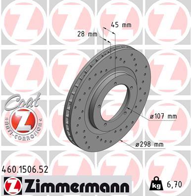 ZIMMERMANN 460.1506.52 EAN: 4250238749448.