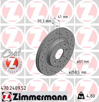 ZIMMERMANN 470.2409.52 EAN: 4250238751298.