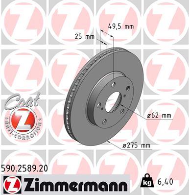 ZIMMERMANN 590.2589.20 EAN: 4250238764205.