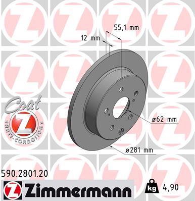 ZIMMERMANN 590.2801.20 EAN: 4250238748601.