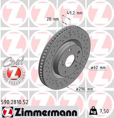 ZIMMERMANN 590.2810.52 EAN: 4250238766254.