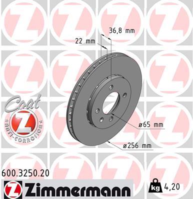 ZIMMERMANN 600.3250.20 EAN: 4250238754503.