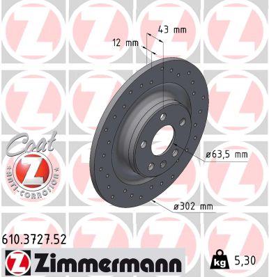 ZIMMERMANN 610.3727.52 EAN: 4250238790457.