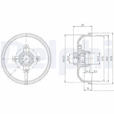DELPHI BF111 EAN: 5012759461105.