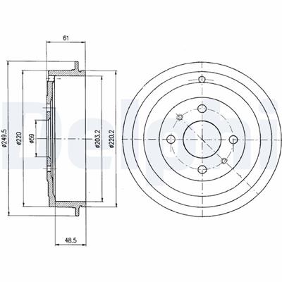 DELPHI BF366 EAN: 5012759069929.