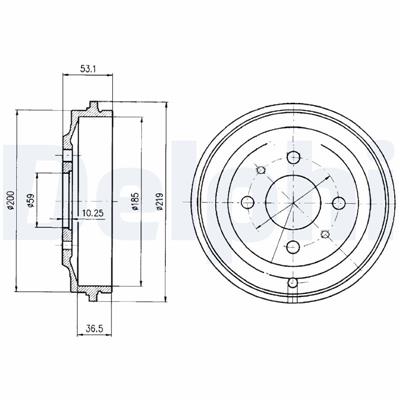 DELPHI BF389 EAN: 5012759087787.