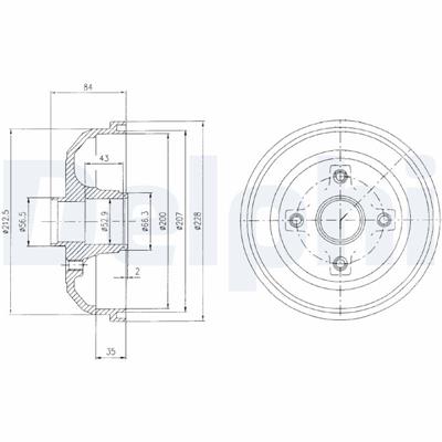 DELPHI BF471 EAN: 5012759226056.