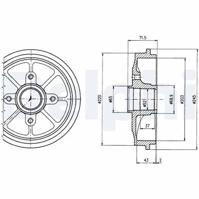 DELPHI BF484 EAN: 5012759280300.