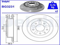 DELPHI BG3231