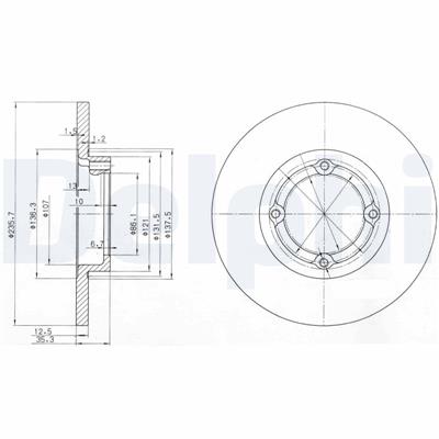 DELPHI BG3551 EAN: 5012759159347.