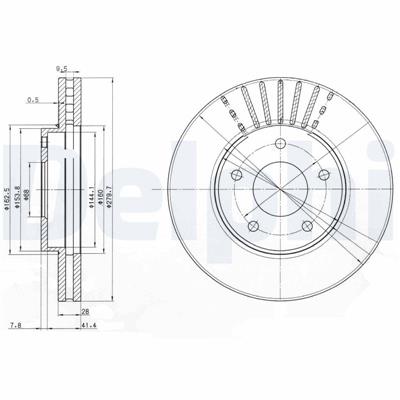 DELPHI BG3816 EAN: 5012759281130.