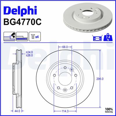 DELPHI BG4770C EAN: 5012759975824.