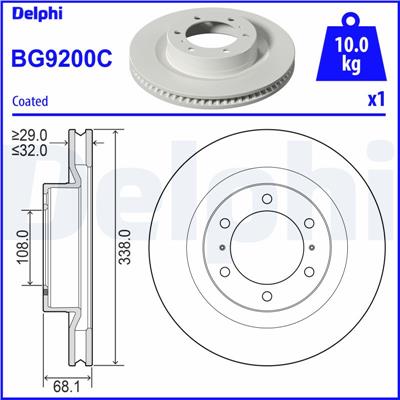 DELPHI BG9200C EAN: 5012759989425.