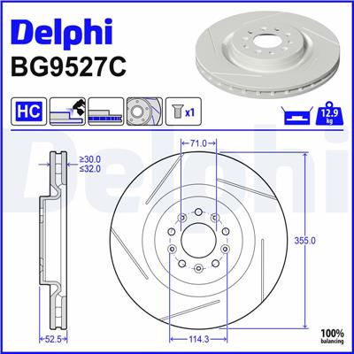 DELPHI BG9527C EAN: 5012759656396.