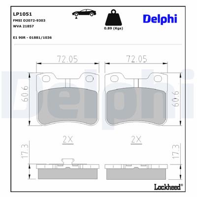 DELPHI LP1051 EAN: 5012759044919.