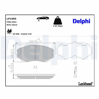 DELPHI LP1095 EAN: 5012759061756.