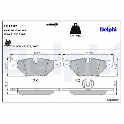 DELPHI LP1107 EAN: 5012759061787.