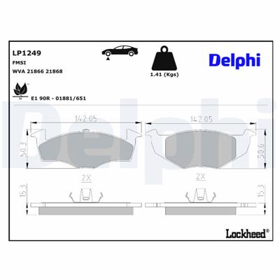 DELPHI LP1249 EAN: 5012759073100.