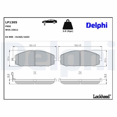 DELPHI LP1305 EAN: 5012759129616.
