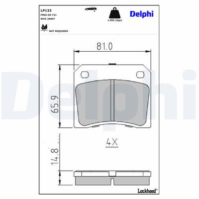 DELPHI LP133 EAN: 5012759300770.