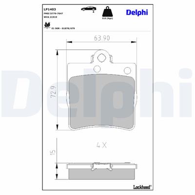 DELPHI LP1403 EAN: 5012759085691.