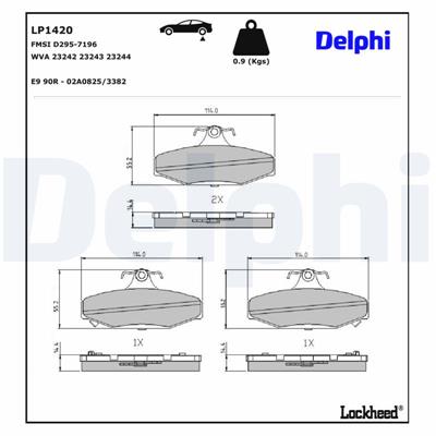 DELPHI LP1420 EAN: 5012759093948.