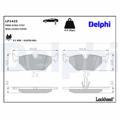 DELPHI LP1423 EAN: 5012759093979.