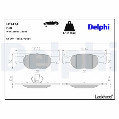 DELPHI LP1474 EAN: 5012759107553.