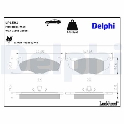 DELPHI LP1591 EAN: 5012759121535.