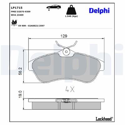 DELPHI LP1715 EAN: 5012759226124.