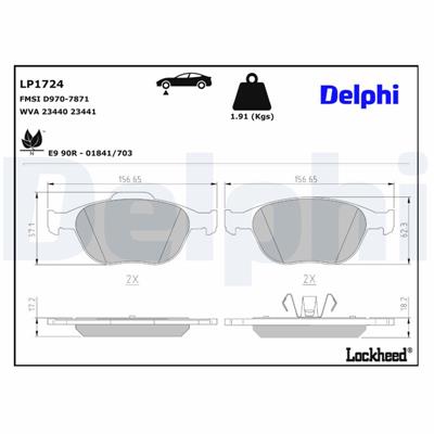 DELPHI LP1724 EAN: 5012759226971.