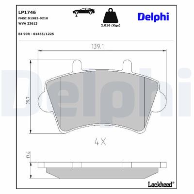 DELPHI LP1746 EAN: 5012759227190.
