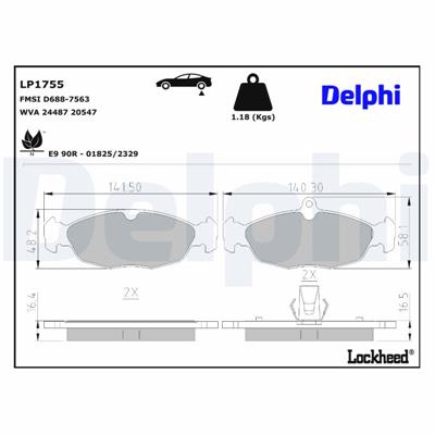 DELPHI LP1755 EAN: 5012759227282.